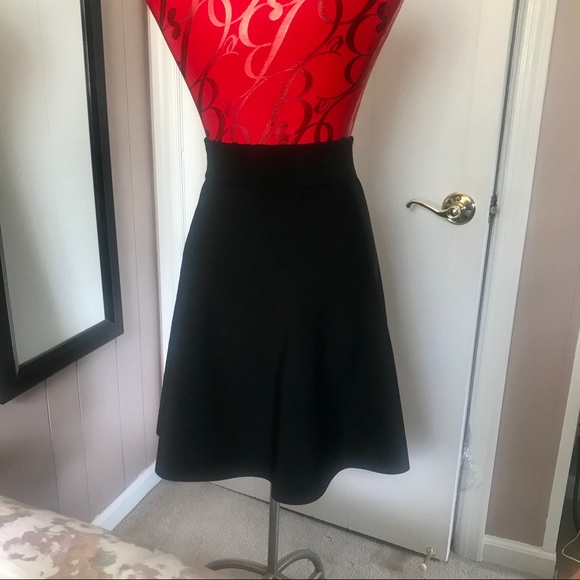 Ann Taylor Black Circle Skirt - Picture 4 of 6
